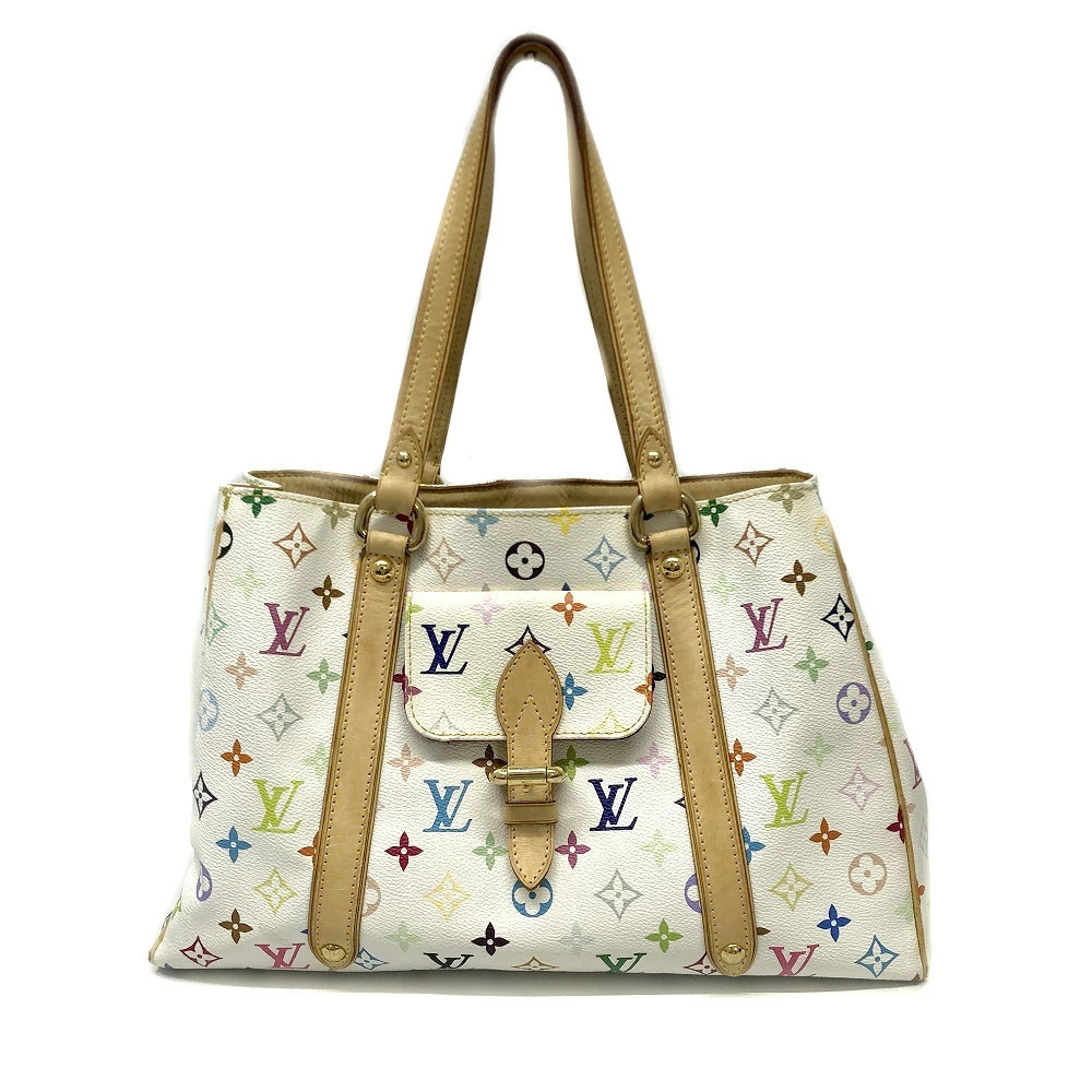LOUIS VUITTON Aurelia Tote Bag Monogram Multicolor White